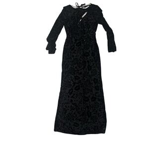 SAINTS & SECRETSElegant Black Floral Dress SIZE M